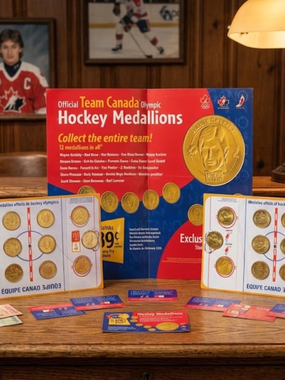 Lot of 1998 McDonald's Hockey Player Medallions